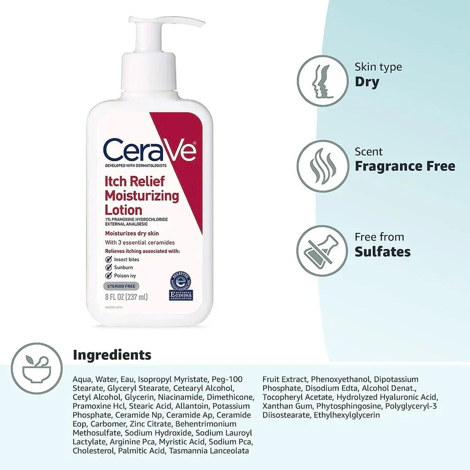 Moisturizing Lotion for Dry, Itchy Skin 237ml – Gentle Daily Care