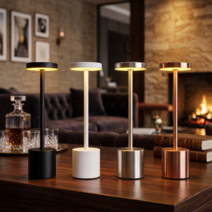 Modern Cordless LED Desk Lamp | USB Rechargeable Touch Sensor Night Light (Random Color)