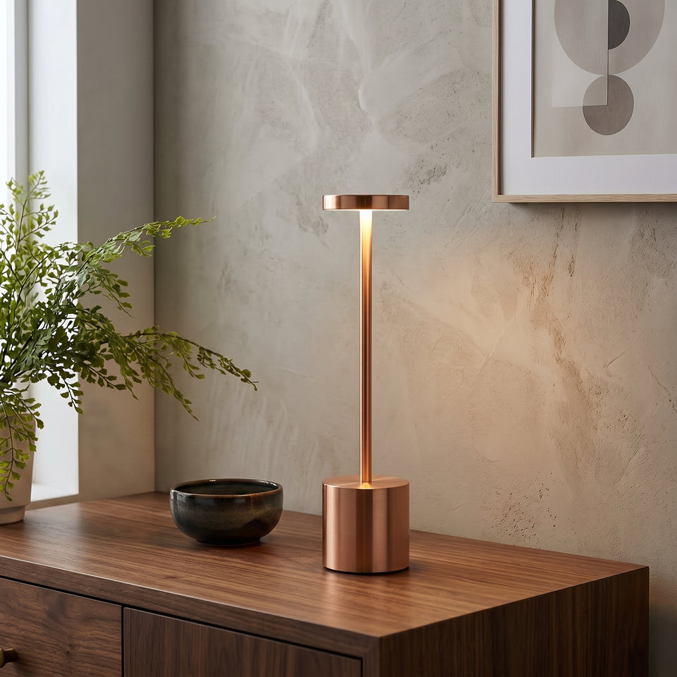 Modern Cordless LED Desk Lamp | USB Rechargeable Touch Sensor Night Light (Random Color)