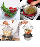 Stainless Steel Chef Basket 12 in 1 Kitchen Tool Deluxe Boiler
