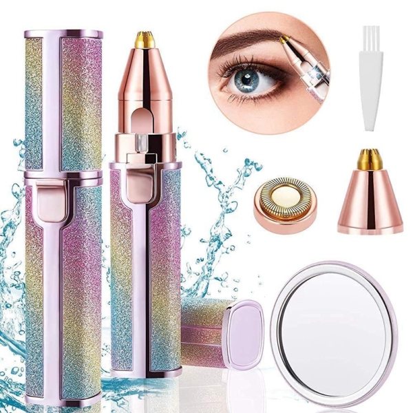 Flawless 2 in 1 Eye Brow And Facial Hair Remover Chargeable , Multi