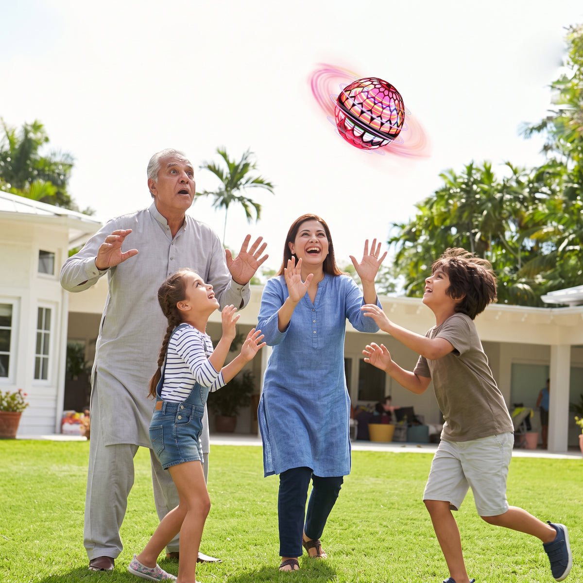 Flying Spinner Boomerang Ball – LED Flying Fidget Toy for Kids