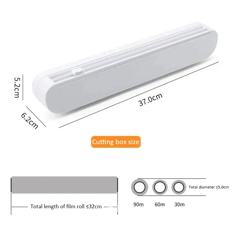 Cling Film & Foil Cutting Dispenser Kitchen Wrap Cutter