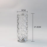 **Rechargeable Rose Diamond RGB Table Lamp – 16 Colors with Wireless Remote Control**