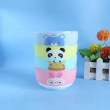 Animal Paradise Cartoon Bowls With Spoons – Set of 4