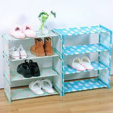5 Layers Multifunctional Shoes Rack-Simple Dust Proof Assembly Fabric