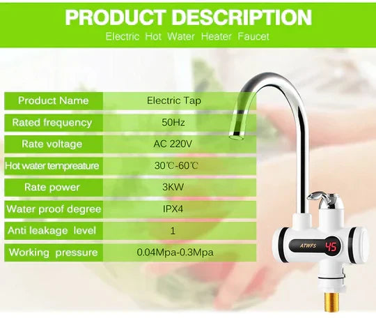 Instant Electric HOT Water TAP – Reliable Performance