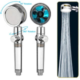 360 Degrees Rotating High Pressure Shower Heads, Handheld Turbo Fan