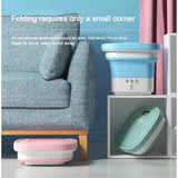 Portable Mini Folding Washing & Spin Dryer Compact Laundry Machine