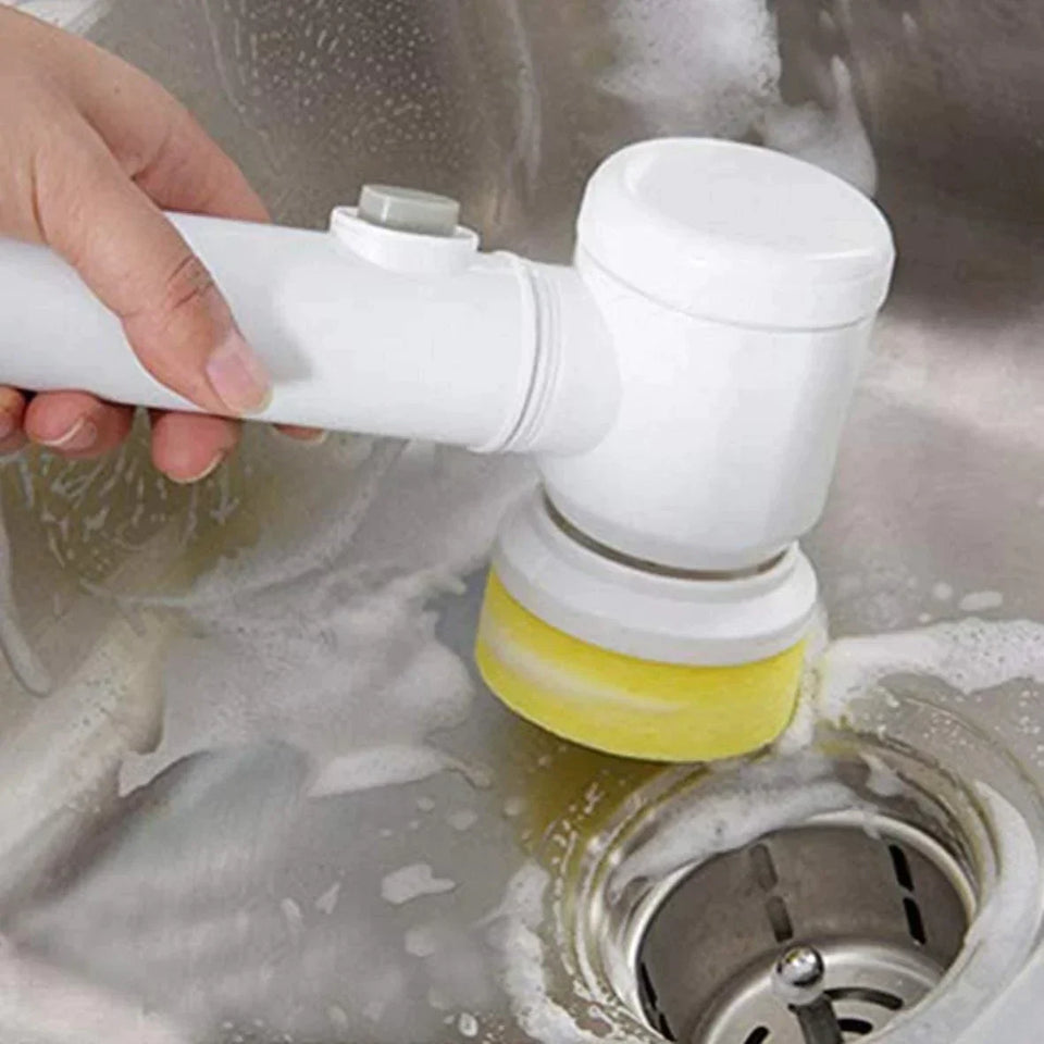 5-in-1 Electric Cleaning Brush Cordless Household Scrubber