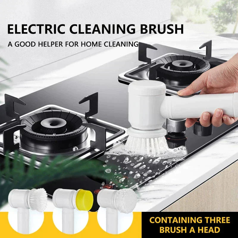 5-in-1 Electric Cleaning Brush Cordless Household Scrubber