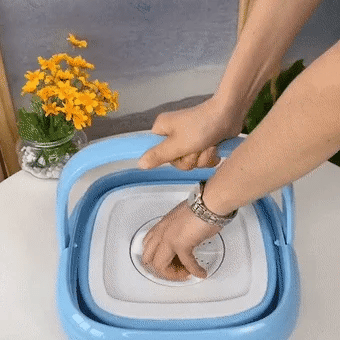 Portable Mini Folding Washing & Spin Dryer Compact Laundry Machine