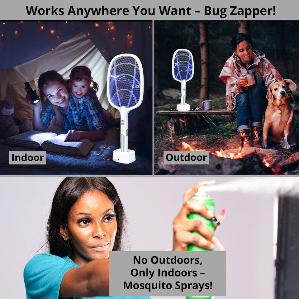 Electric Rechargeable Mosquito Killer Racket – Reliable Performance