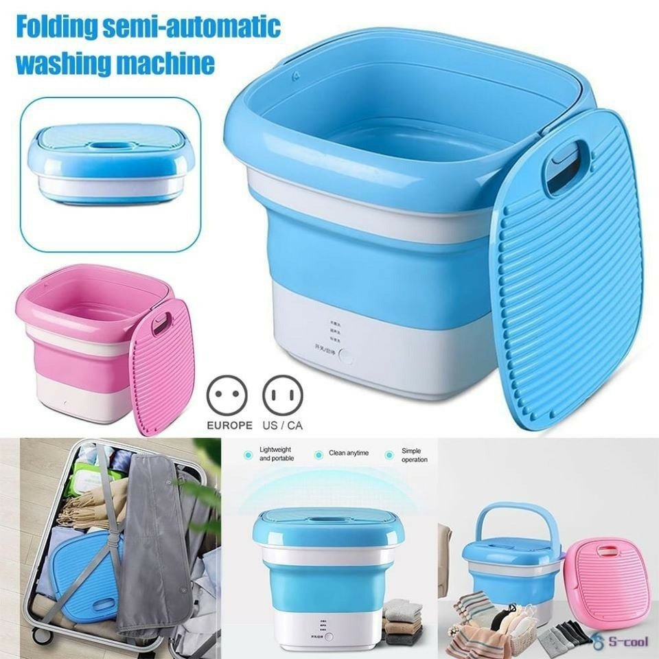 Portable Mini Folding Washing & Spin Dryer Compact Laundry Machine