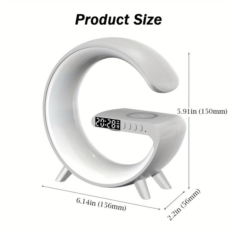 Multifunctional Lamp With Bluetooth Speaker Wireless Charger Sunrise