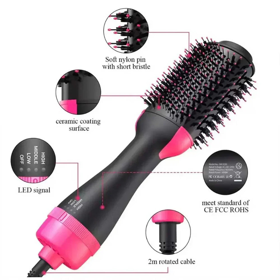 3-in-1 Hot Air Styling Brush Dry, Smooth & Volumize
