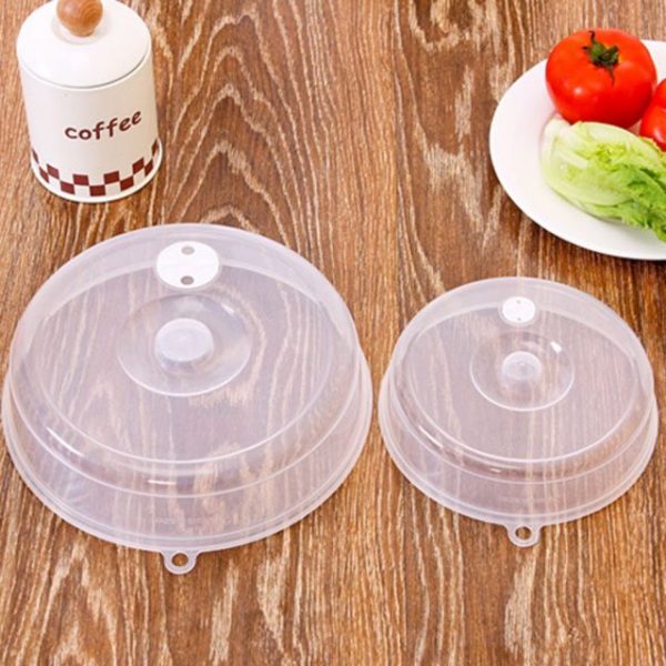 Dustproof Microwave Oven Dish Plate Steam Splash proof Cover Food