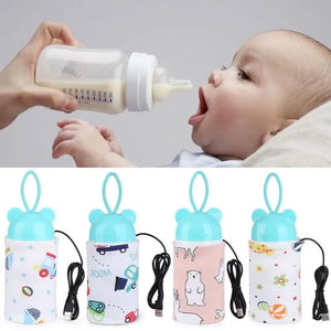 Portable USB Baby Bottle Warmer Travel Feeding Bottle Sleeve