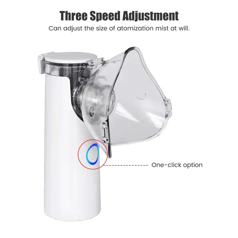 Portable Mesh Nebulizer Compact Mist Inhalation Device