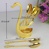Color Guaranteed Spoon Set With Swan Stand – Everyday Kitchen Use