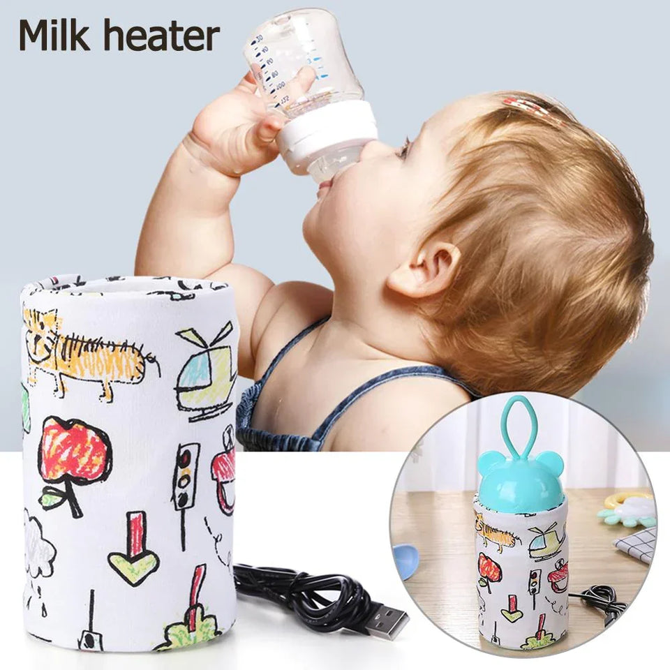 Portable USB Baby Bottle Warmer Travel Feeding Bottle Sleeve