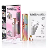 2-in-1 Facial Hair Remover & Eyebrow Trimmer Compact Grooming Tool