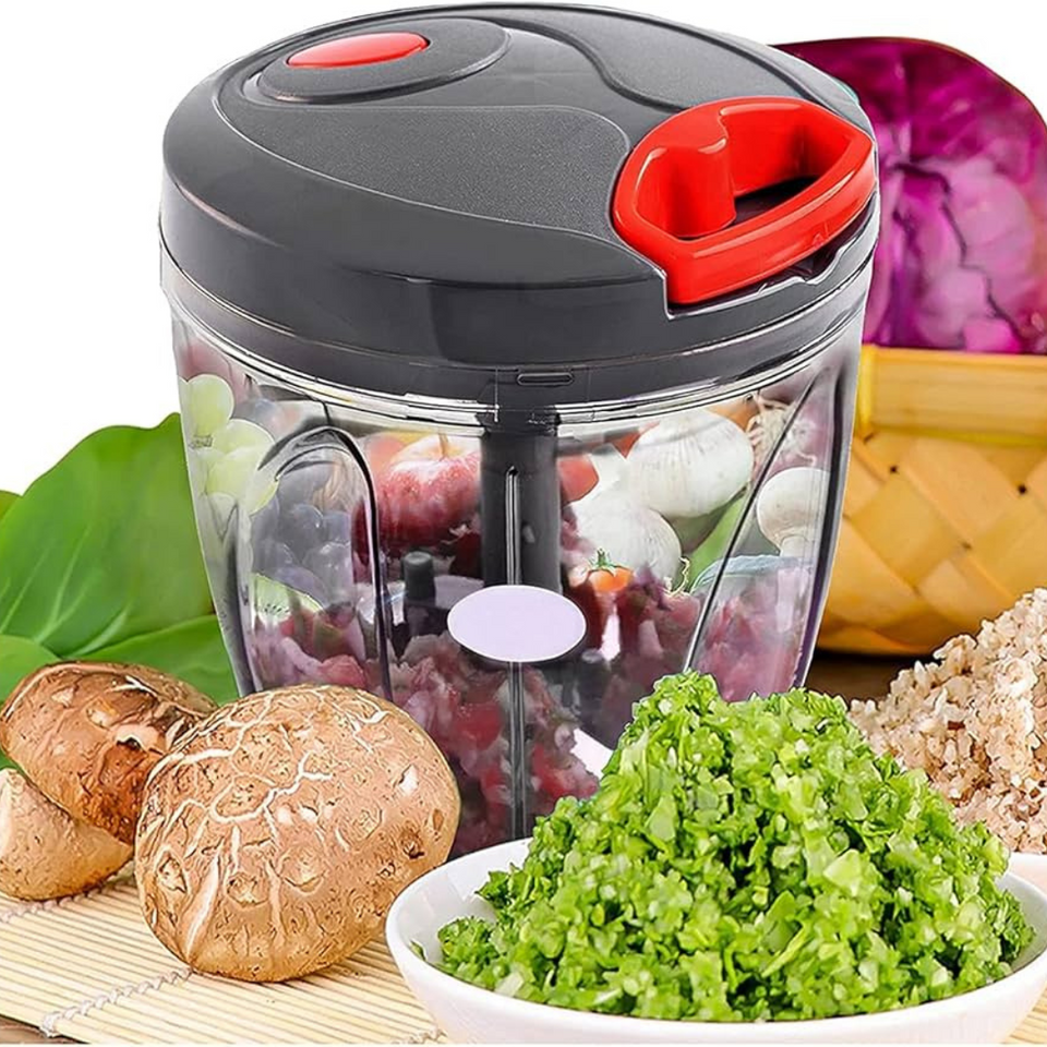 900ml Pull-String Kitchen Chopper Manual Food Prep Tool