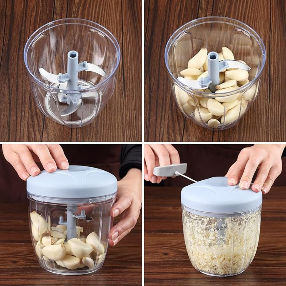900ml Pull-String Kitchen Chopper Manual Food Prep Tool