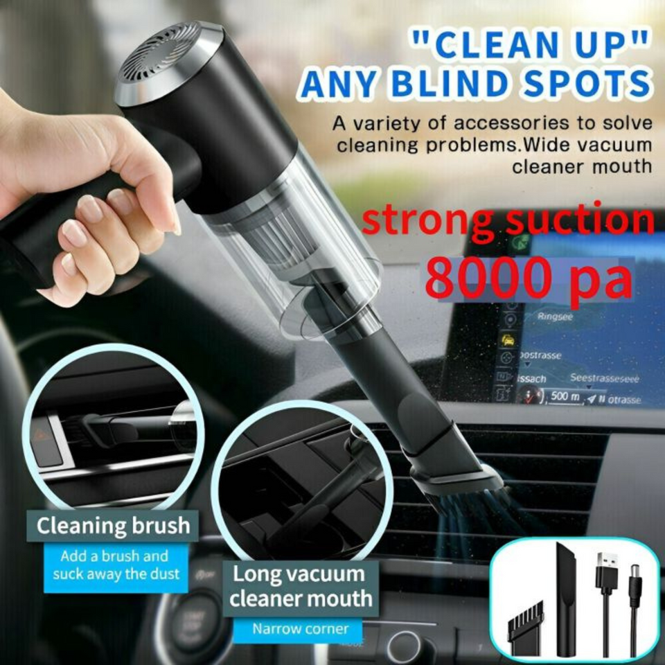3-in-1 Cordless Handheld Vacuum Cleaner Portable Cleaning Tool