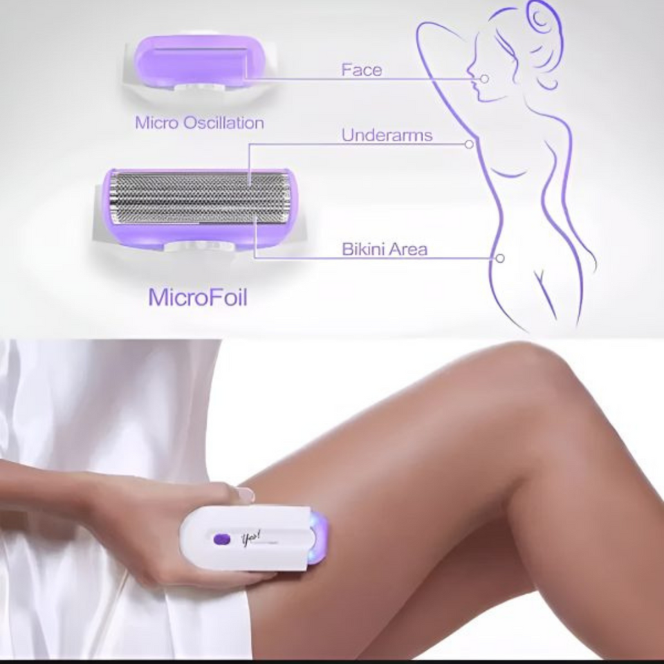 2-in-1 Personal Hair Removal Device Compact Grooming Tool