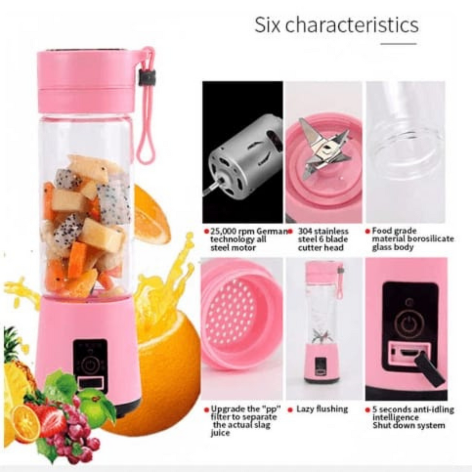Mini Portable Blender Rechargeable Personal Drink Maker