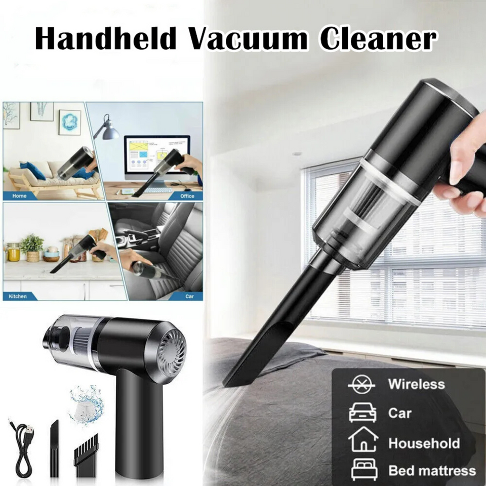 3-in-1 Cordless Handheld Vacuum Cleaner Portable Cleaning Tool