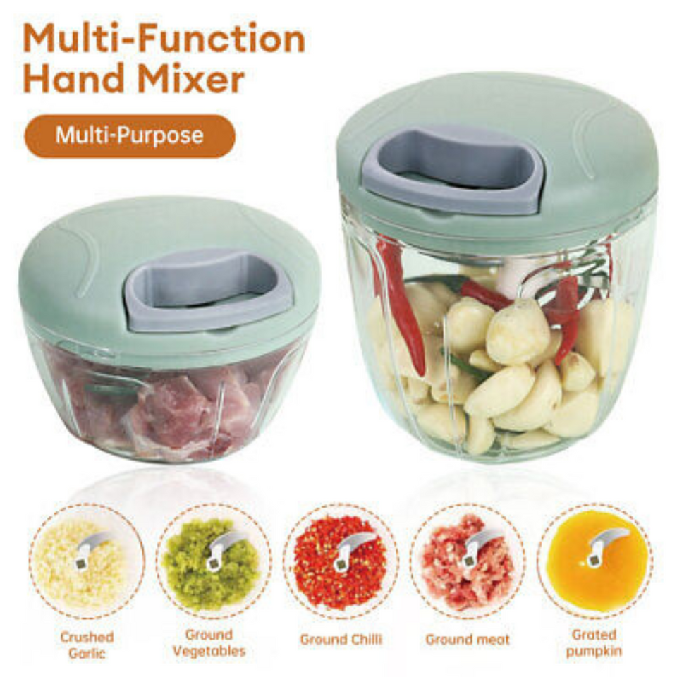 900ml Pull-String Kitchen Chopper Manual Food Prep Tool