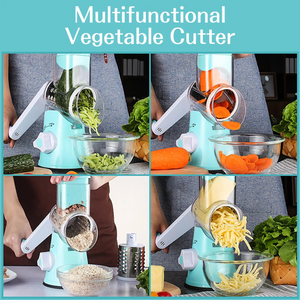 3-in-1 Rotary Vegetable Cutter, Slicer & Grater – Everyday Kitchen Use