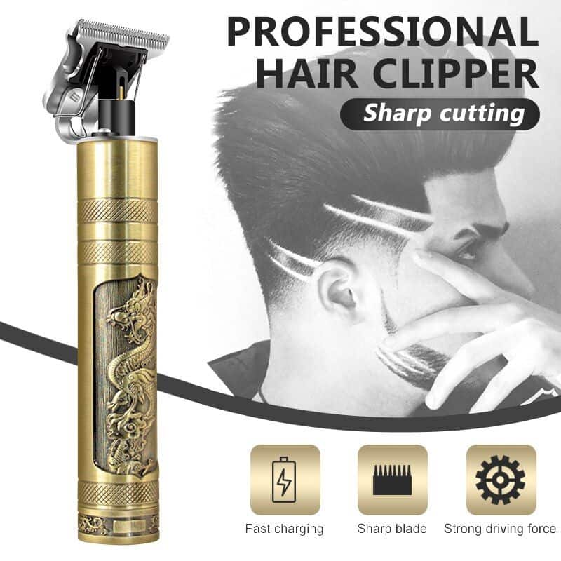 Vintage T9 Rechargeable Hair Trimmer Shaving Machine Professional