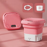 Portable Mini Folding Washing & Spin Dryer Compact Laundry Machine