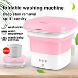Portable Mini Folding Washing & Spin Dryer Compact Laundry Machine