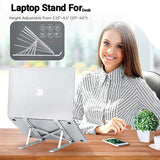 Foldable Aluminium Laptop Stand Adjustable Portable Desk Stand