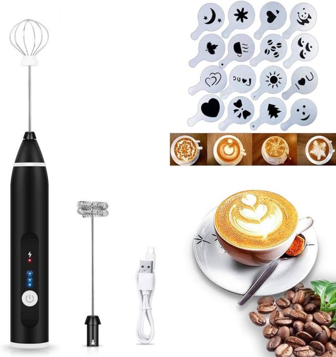 Electric Milk Frother & Coffee Whisk Handheld Kitchen Mixer