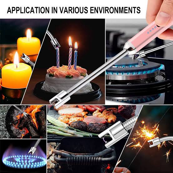 USB Rechargeable Plasma Arc Lighter Wind-Resistant Flameless Design
