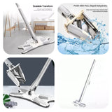 X-Type Microfiber Twist Mop Self-Wringing Floor Cleaning Mop