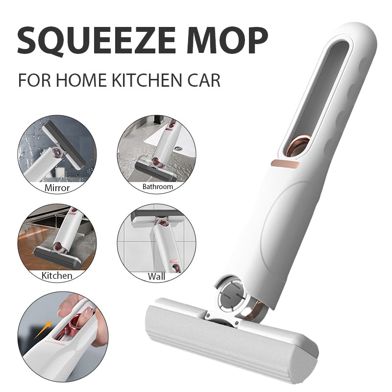 Portable Self-Squeeze Mini Mop for Floor Cleaning 180°Powerful