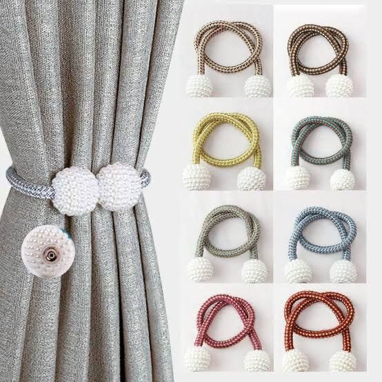 Magnetic Curtain Tiebacks for Window Decoration – Smart Home Organizer