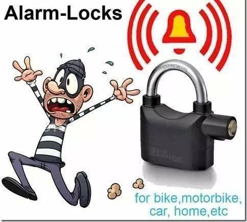 Alarm Lock Padlock Anti-Theft Security System Door Safety Lock