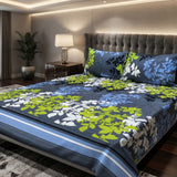 3D Crystal Cotton 3-piece Bedsheet Set
