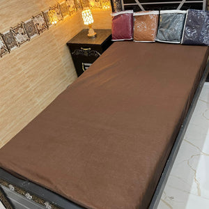 Single Bed Mattress Covers Water Proof Matress Safegaurd - Maroon