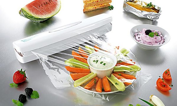 Plastic Wrap Dispenser Kitchen Tools Cling Food Wrap Cutter Dispenser