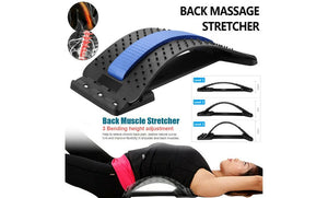 Magic Back Stretcher Lower Lumbar Massage Support Spine Pain Relief
