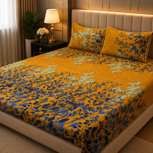 3D Crystal Cotton 3-piece Bedsheet Set AY0010050