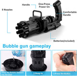 Gatling Automatic Water Bubble Gun Toy For Kids – Safe for Kids